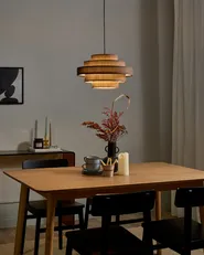 Pendant Lamp EREBATO Linen Brown_1036995