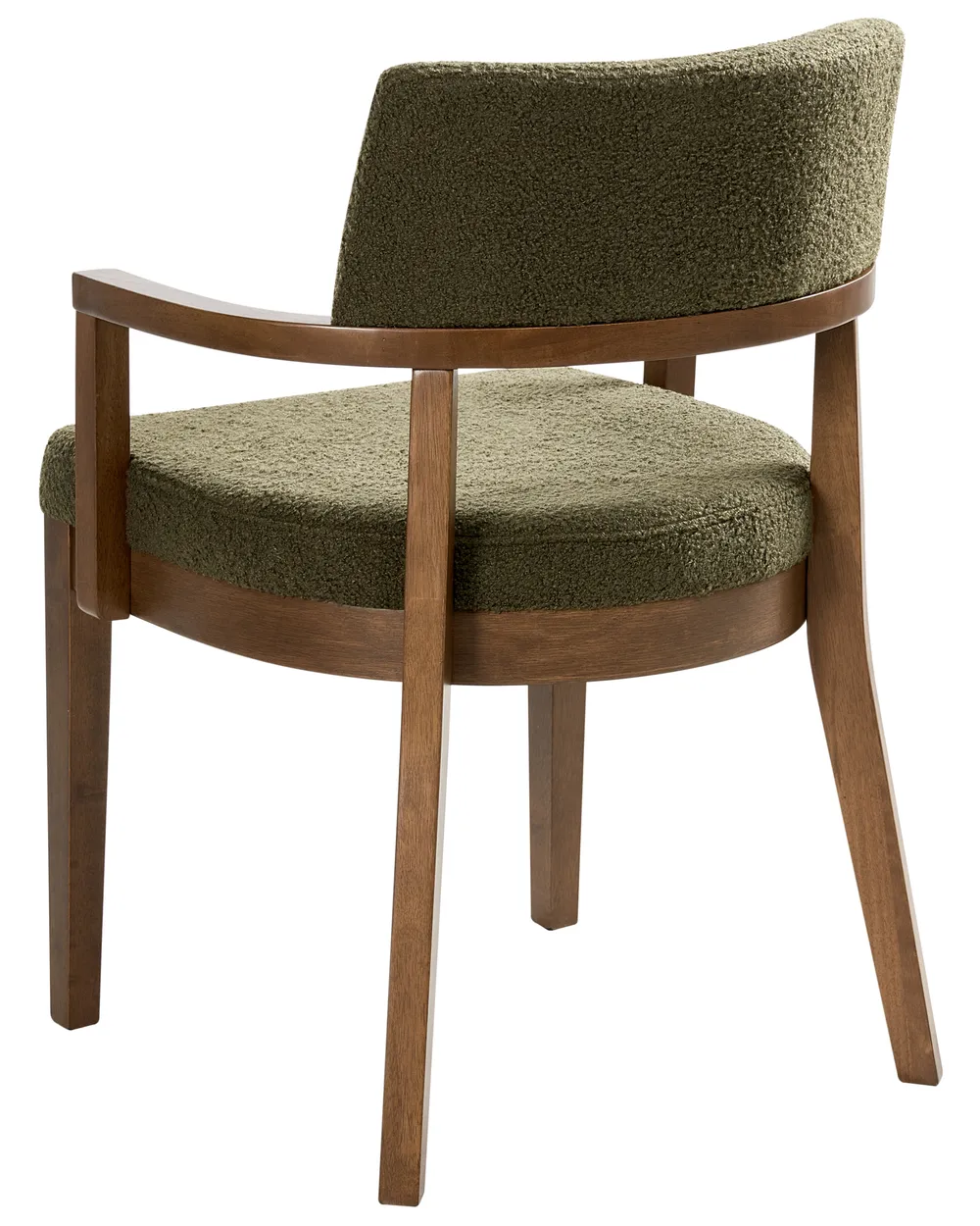 Set of 2 Dining Chairs DALBO Boucle Brown/ Green_1016027