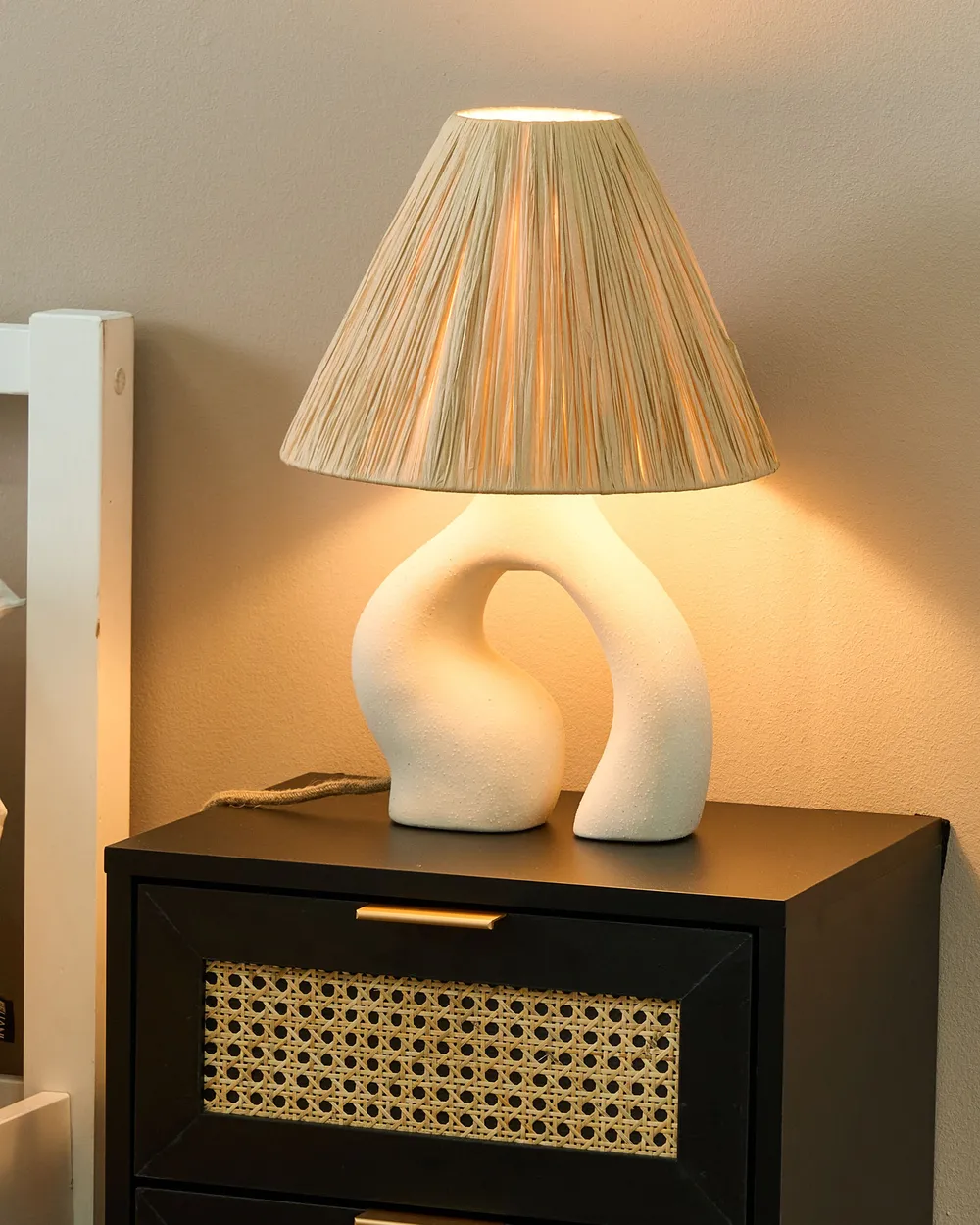 Table Lamp BARBAS Ceramic Natural