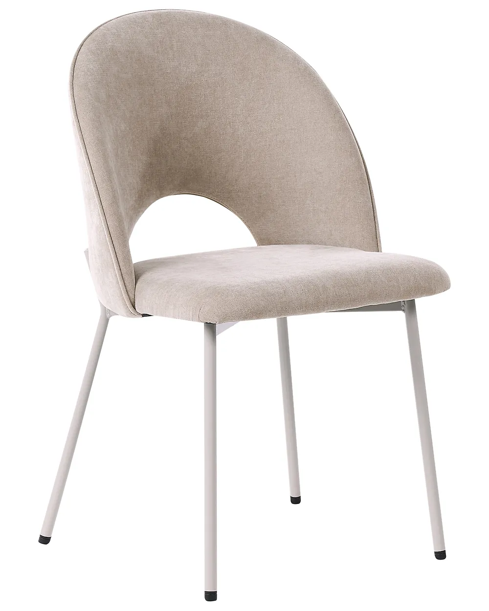 Set of 2 Dining Chairs COVELO Velvet Beige_1168824