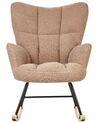 Boucle Rocking Chair Sand Beige OULU_914750