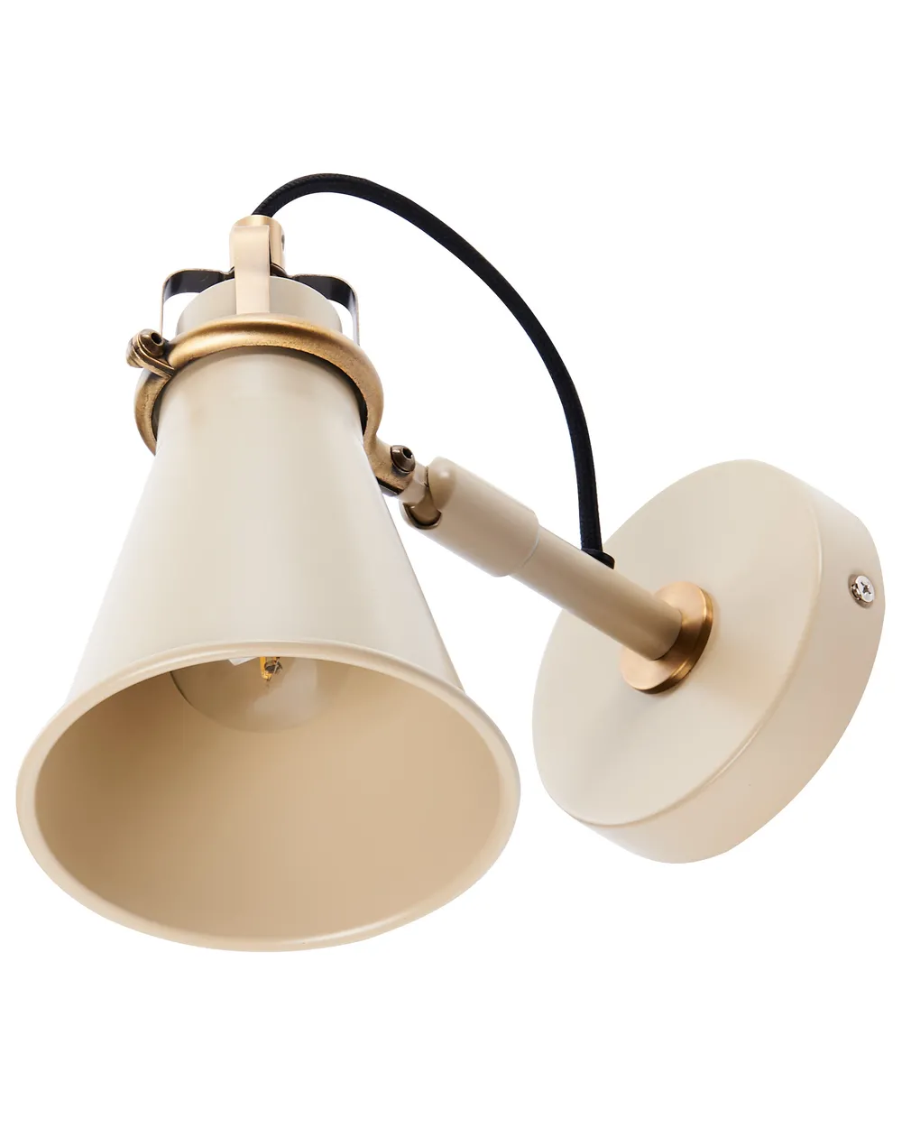 Set di 2 lampade da parete MOYOLA Regolabile Metallo Beige_949016