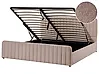 Ottoman Bed LUNAN Boucle Taupe 180 x 200 cm (EU Super King)