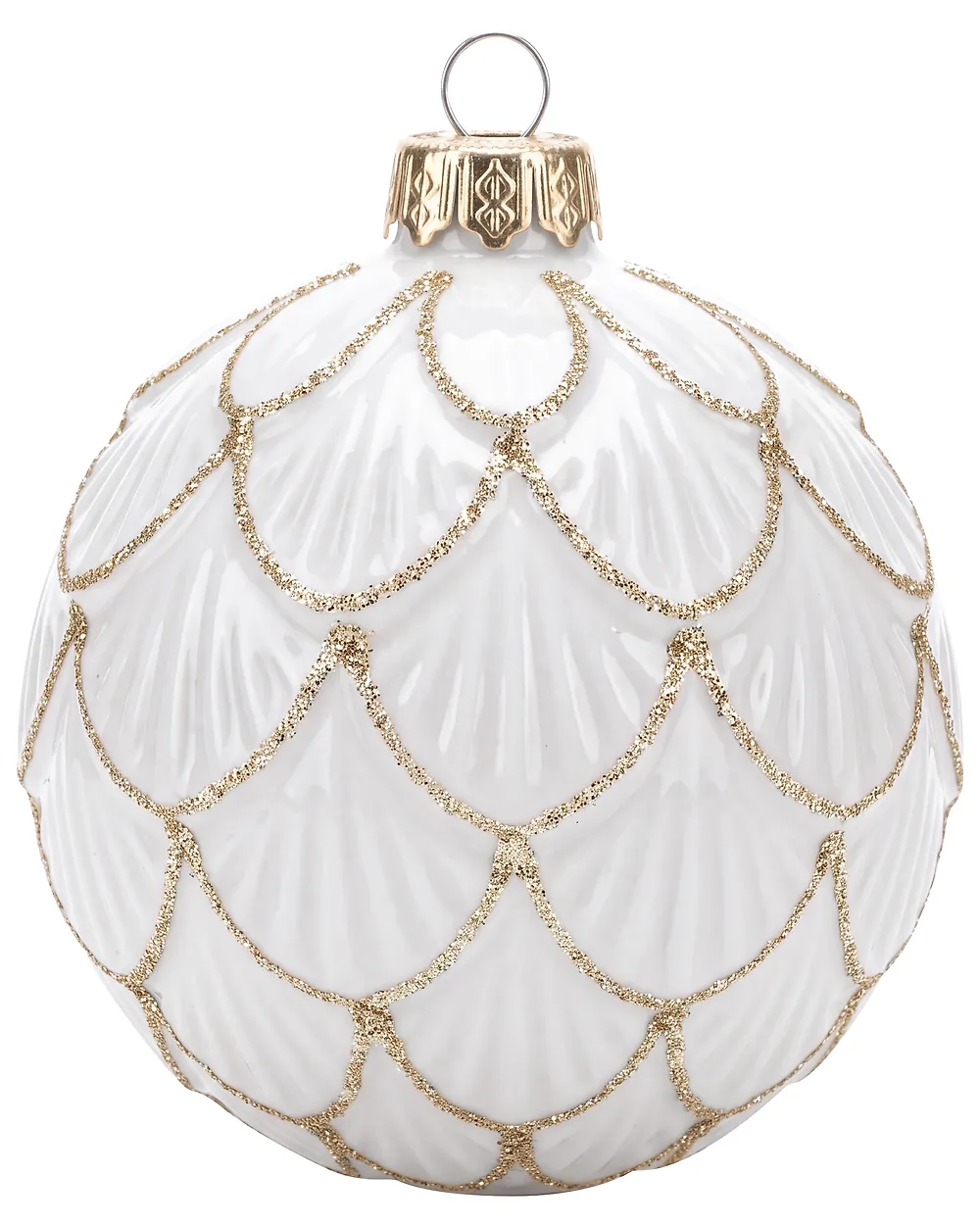 Conjunto de 21 bolas de Navidad FROSTGLOW Vidrio Blanco_1192249