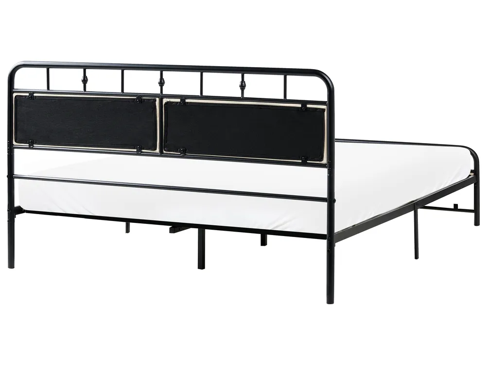 Bed Metal BREUILLET 160 x 200 cm Black_1033488