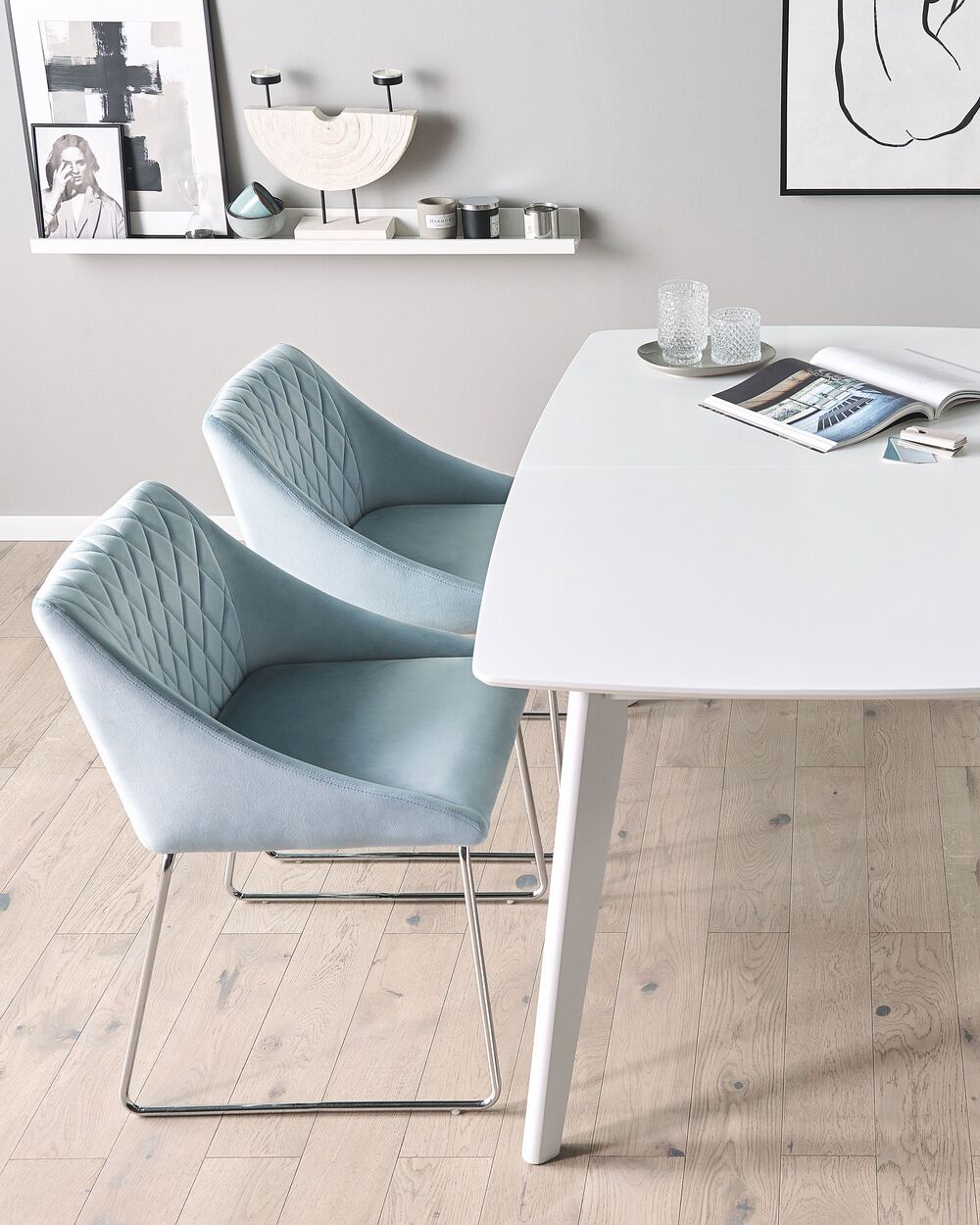 Upholstered Dining Room Chairs Light Blue Velvet Dining Chairs