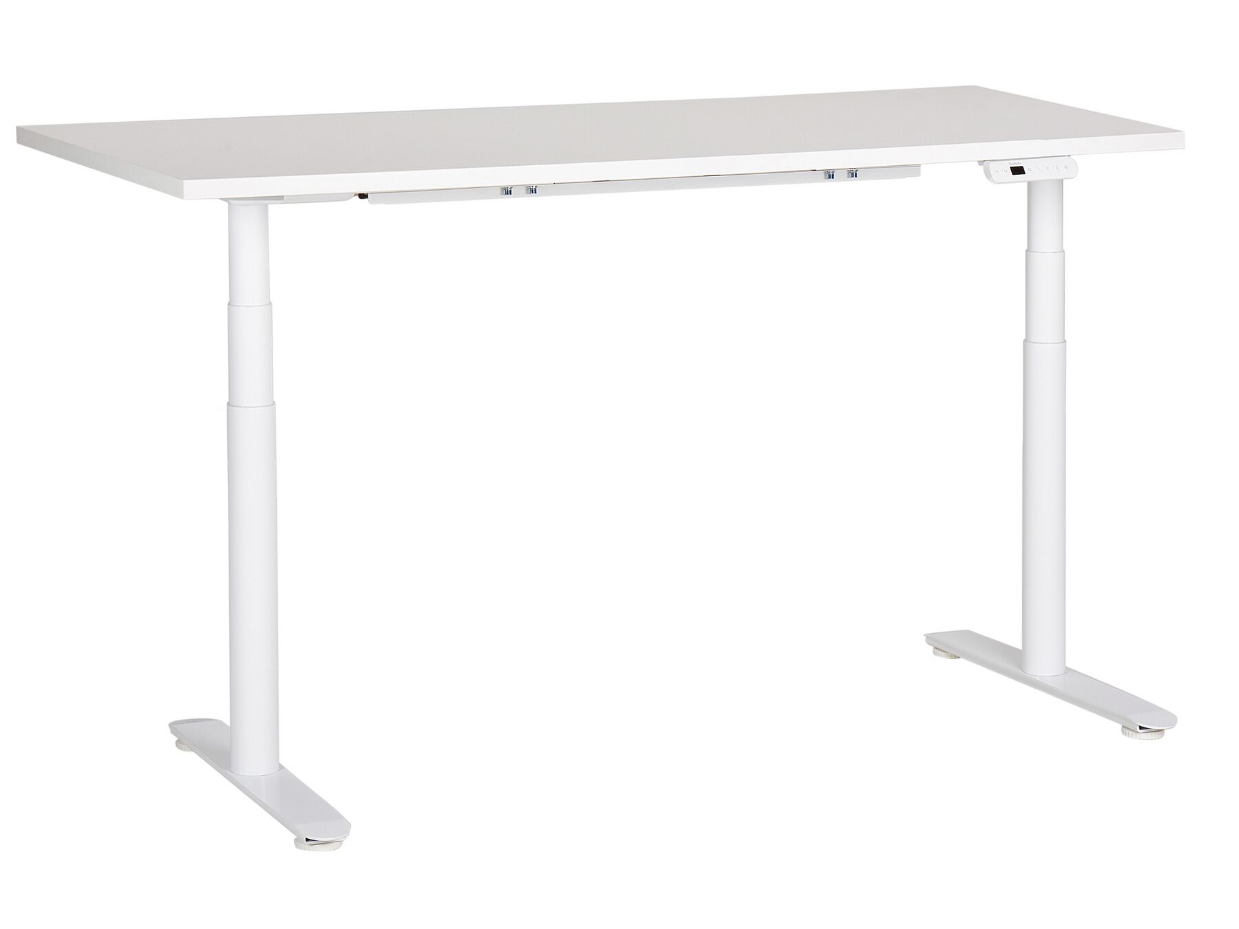 Fehér elektromosan állítható íróasztal 160 x 72 cm DESTINAS_899577
