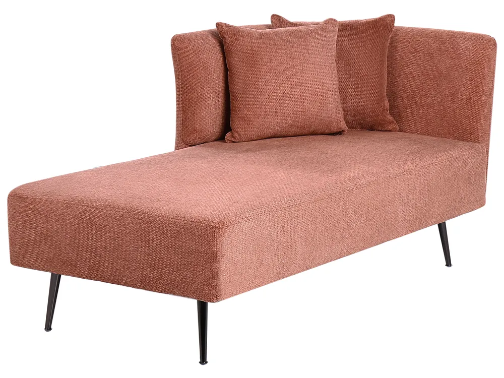 Right-Hand Chaise Longue RIOM Fabric Red_949779