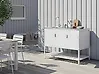 Outdoor Kitchen Cabinet with Sink MAENZA White Metal