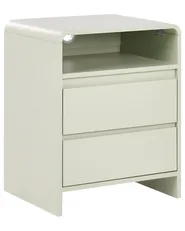 2 Drawer Bedside Table DORRIGO Light Green_1148618