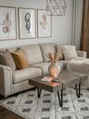 4-Sitzer Ecksofa beige linksseitig OSLO_815649