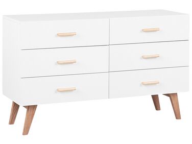 6 Drawer Chest White NEWARK II