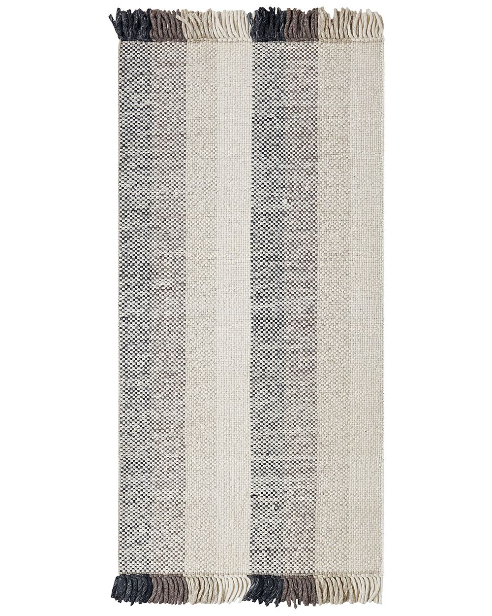 Dywan EMIRLER Biały 80 x 150 cm Wełna