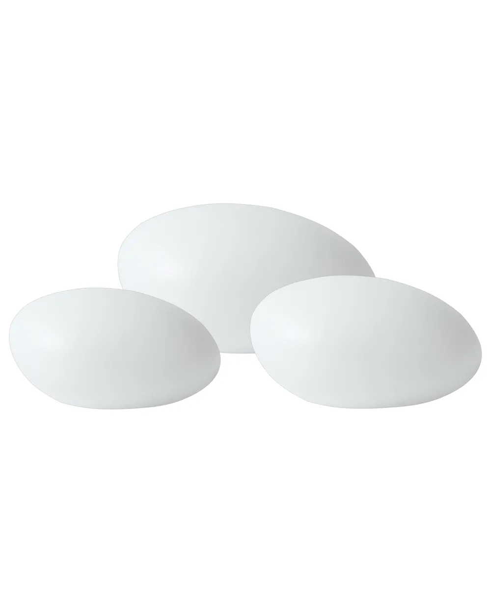 Set di 3 lampade decorative a LED per esterni FARALLON con telecomando Bianco_960832