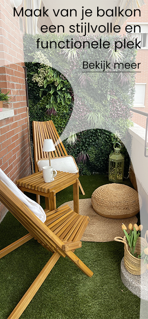 Balkon loungeset Dolce Cotton Flower 3-delig