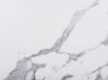 Tavolo da pranzo effetto marmo bianco e nero 160 x 80 cm SANTIAGO_783448