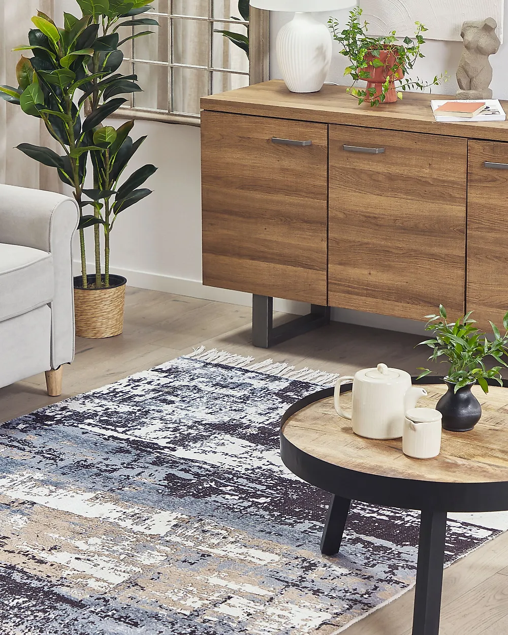 Tapis KONAKLI Beige 150 x 230 cm_1178726
