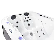 Outdoor Whirlwanne mit LED HORCONES Grau_1081913