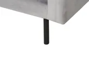 Set da salotto 5 posti VINTERBRO con ottomana Velluto Grigio_900622