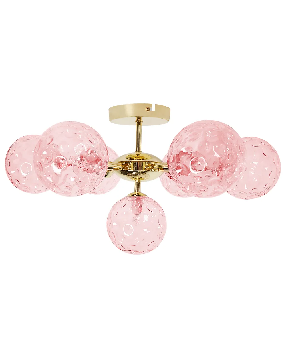 Deckenlampe ANADYR Glas Rosa