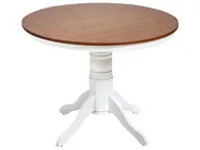 Dining Table AKRON Brown Ash Wood 100 cm 100 cm Wood_996791