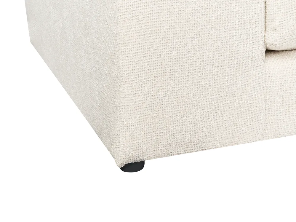 Sofa 3 Seater GLORVIKA II Fabric Off-White_923872