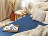 Bavlnená posteľná plachta 140 x 200 cm modrá JANBU_845235
