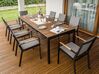 Extending Aluminium Garden Dining Table 198/248 x 90 cm Light Wood TOFANE_928669