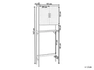 Szafka łazienkowa OKARCHE Bambus 63 cm Jasnobrązowy_926233