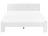 Dřevěná postel 140 x 200 cm bílá ROYAN_925891
