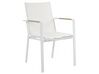 6 Seater Aluminium Garden Dining Set White VALCANETTO/BUSSETO_922842