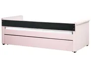 Trundle Bed Velvet LIBOURNE 90 x 200 cm (EU Single) Pastel Pink_909779