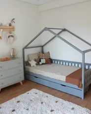 Set di 2 cassetti contenitori per letto Legno di pino CRONAT Grigio_977828