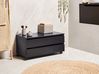 Bathroom Cabinet TERESINA with Wheels 80 cm Black