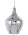 Lampa wisząca szklana srebrna SOANA_745309