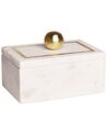 Dekoratívna mramorová krabička biela CHALANDRI_910256