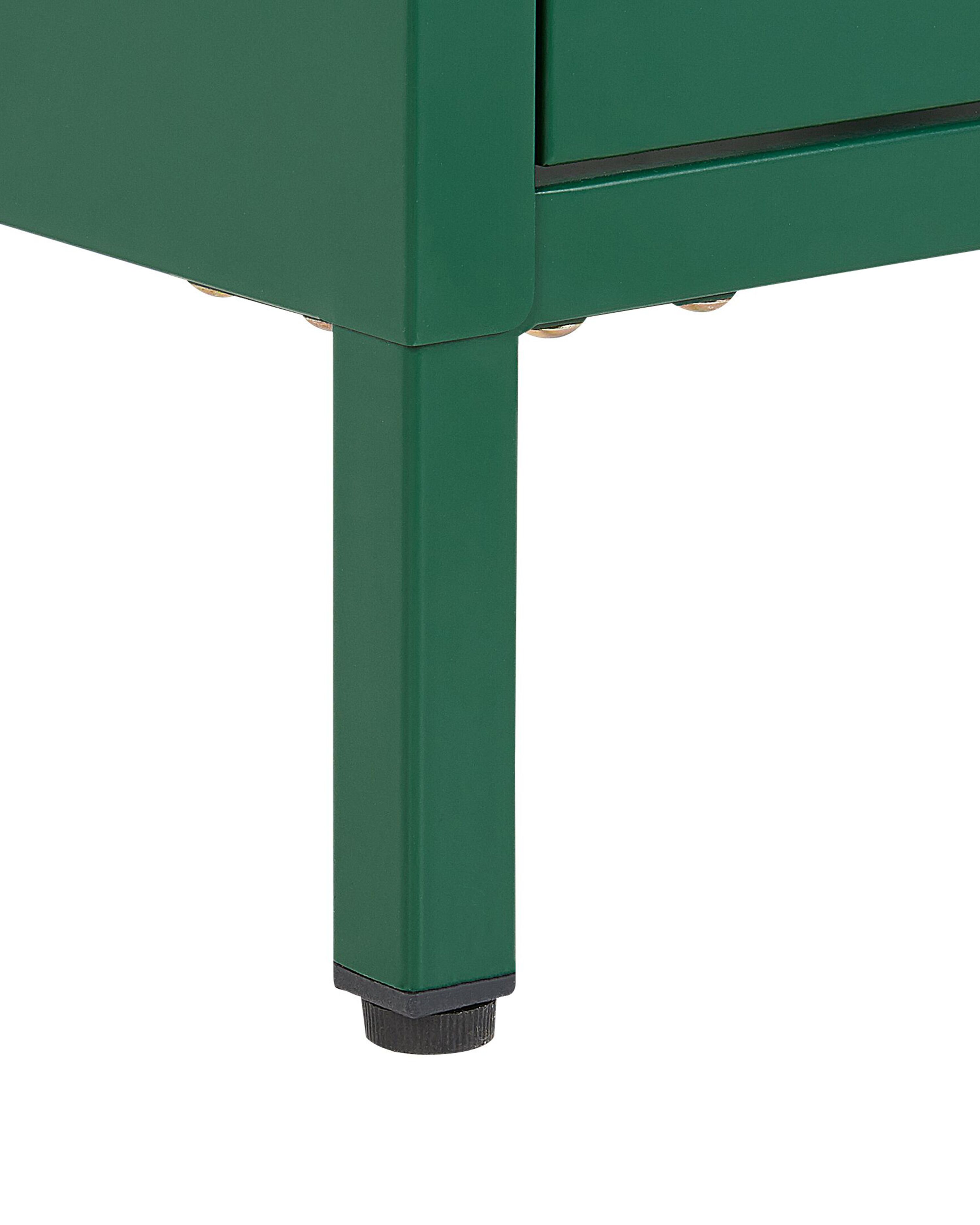 Table de Chevet Moderne Rétro avec 2 Tiroirs Noir Shillington Table de Chevet Moderne Rétro avec 2 Tiroirs Noir Shillington