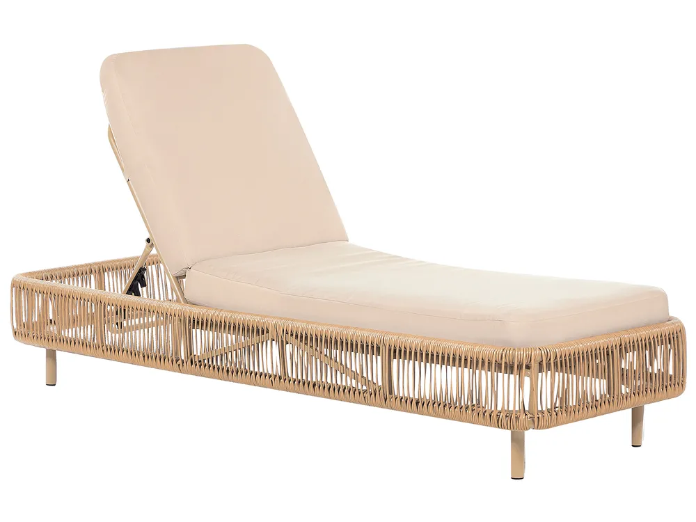 Transat avec coussin OSINI Polyrotin Beige_863885