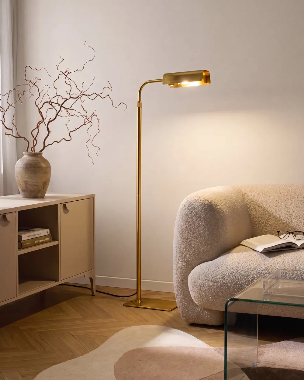 Lampa podłogowa DERWENT Metal Złoty_1102853