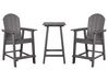 Garden Bistro Set Dark Grey ADIRONDACK_938516