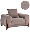 Fauteuil VINLIDEN Bouclé Marron