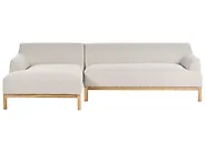 Canapé d'angle SOSJO Tissu Beige clair Côté droit_1178955