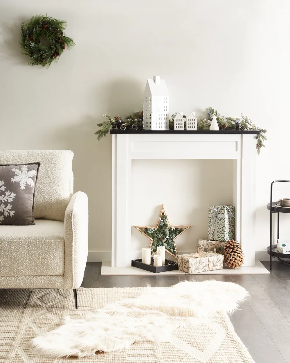 Fireplace Mantel BAUDIN White