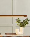 Wooden LED Pendant Lamp with Dimmer Dark STEWARTS_872697