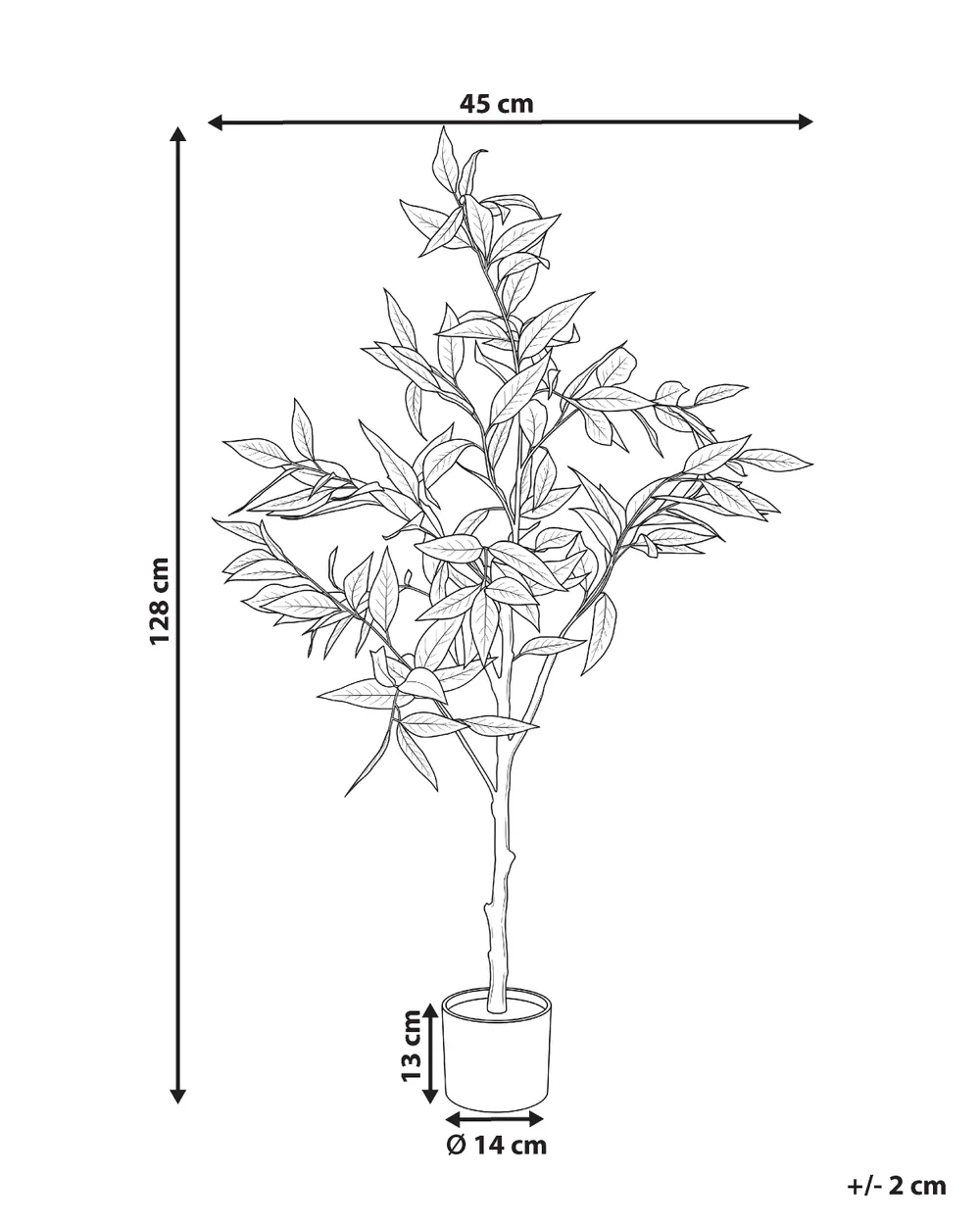 Artificial Plant EUCALYPTUS TREE 128 cm Green_1185486