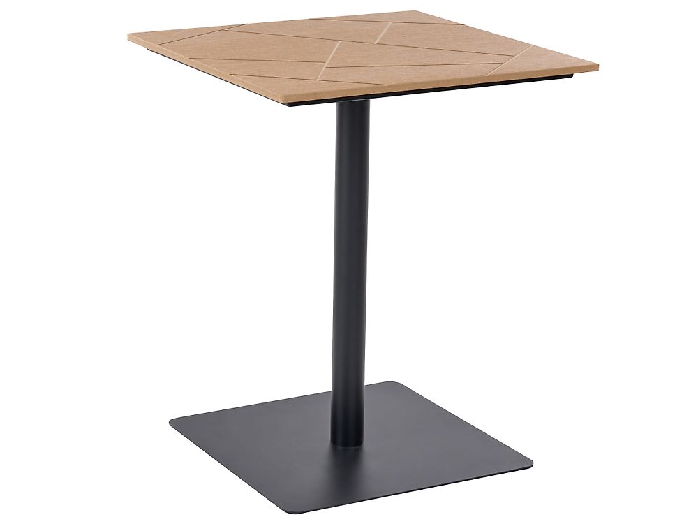 Table bistrot STINTINO  60 cm 60 cm Métal Noir