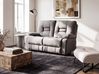 Electric Recliner Sofa 2 Seater BERGEN Velvet Grey