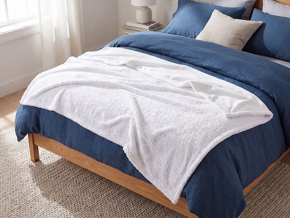 Blanket BJAS 150 x 200 cm White
