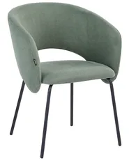 Set of 2 Dining Chairs BLAKELY Fabric Light Green_1055437