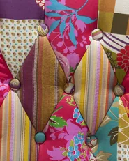 Wingback Chair MOLDE Fabric Fuchsia Pink_246553